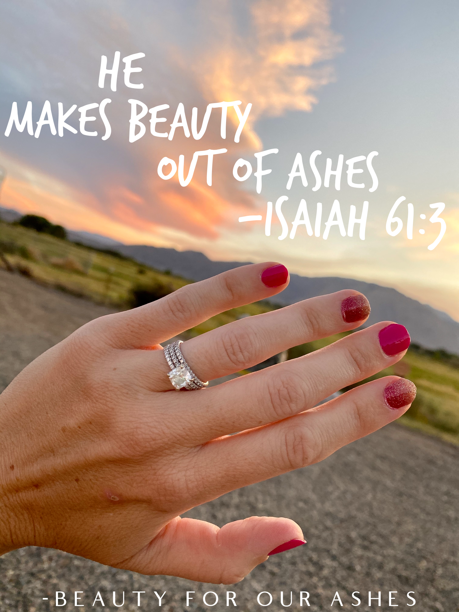 Elegant Wedding Rings with Inspiring Scripture